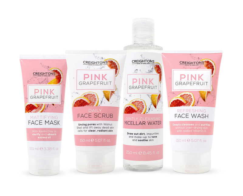 [Australia] - Creightons Pink Grapefruit Daily Face Scrub (150ml) - Unclog pores with Walnut Shell and lift away dead skin cells for clear, radiant skin. Dermatologically tested. 