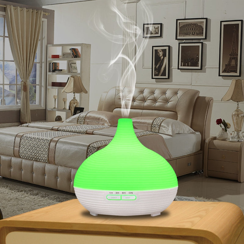 [Australia] - Sensky SK554 Aroma Diffuser 300ml Essential Oil Diffuser Electric Ultrasonic Humidifier Aromatherapy Cool Mist Humidifiers Color Changing Air Purifier 