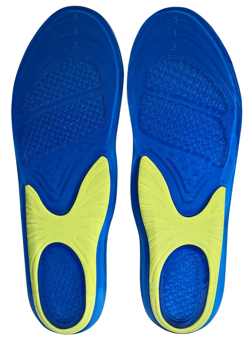 [Australia] - Children's Slim Gel + Memory Foam Hybrid Insole for Comfort, Cushion & Pain Relief. JellyFoam by KidSole ((24 cm) Kids Size 2-6) (24 CM) Kids Size 2-6 