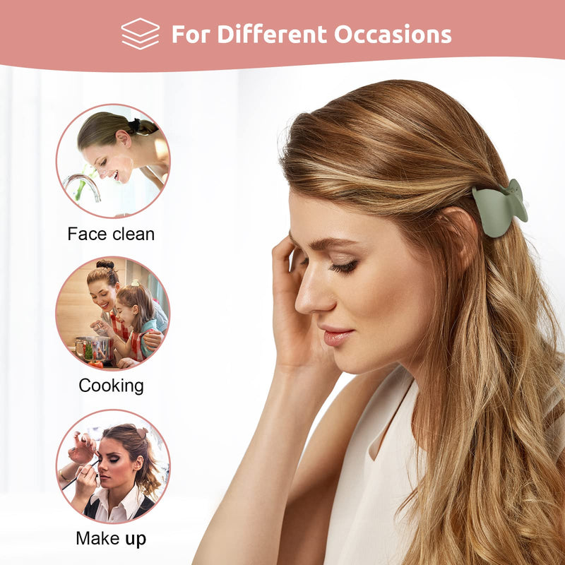 [Australia] - 12 Pcs Lolalet Small Hair Clips 1.5” for Women Girls Kids, Mini Claw Hair Clips for Thick Thin Fine Medium Hair Nonslip Mini Hair Clips Strong Matte Stylish Acrylic Hair Clamps Hair Accessories Set 1- Cream White/Dark Green/Dark Pink/Black/Brown 