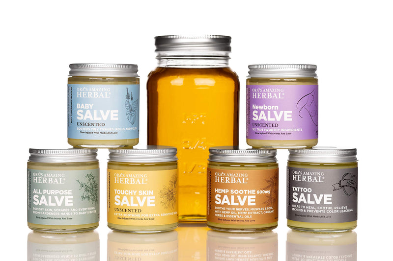 [Australia] - All Purpose Salve, Hand Salve, Cuticle Balm, Cleansing Balm, Chafing Cream, First Aid, Natural Healing Ointment, Foot Balm, Cracked Hands Repair, Zero Waste Skincare, Ora’s Amazing Herbal, 1 oz All Purpose Salve 1 Oz 