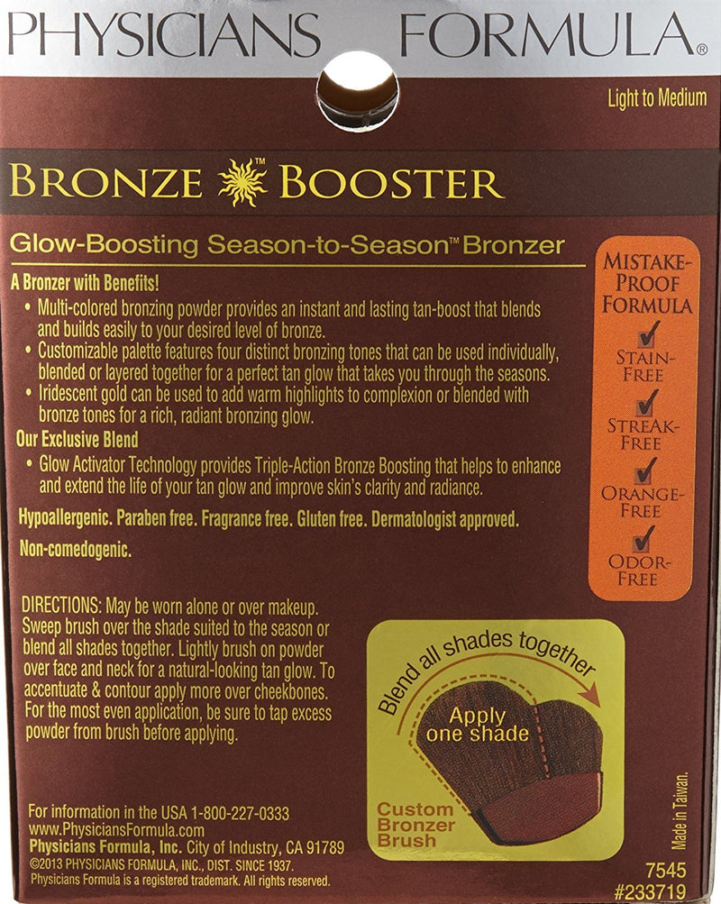 [Australia] - Physicians Formula Bronze Booster Glow-Boosting Season-to-Season Bronzer Light-to-Medium 1- Light-to-Medium 