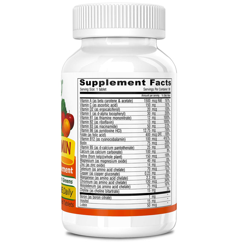 [Australia] - Deva Vegan Multivitamin and Mineral Supplement with Iron Free -- 90 Tablets 