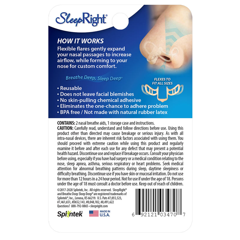 [Australia] - SleepRight Intra-Nasal Breathe Aids 2 Pack 