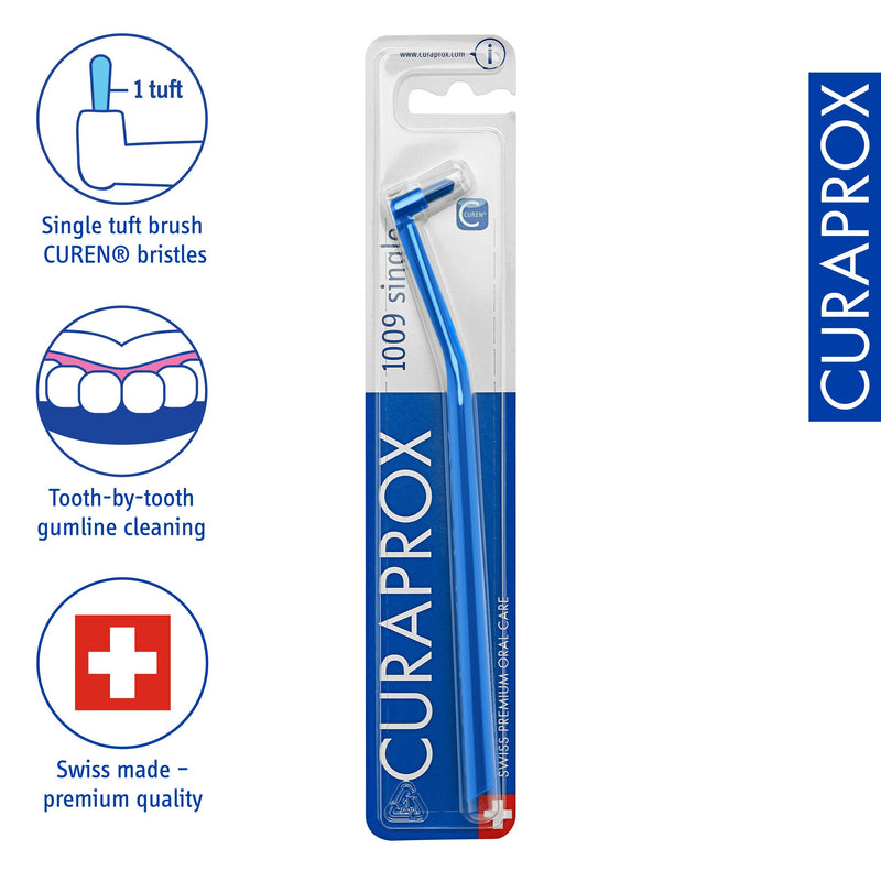 [Australia] - Curaprox Single tuft Toothbrush CS 1009 Single - Care of Braces, implants and Bridges - Random Colour 