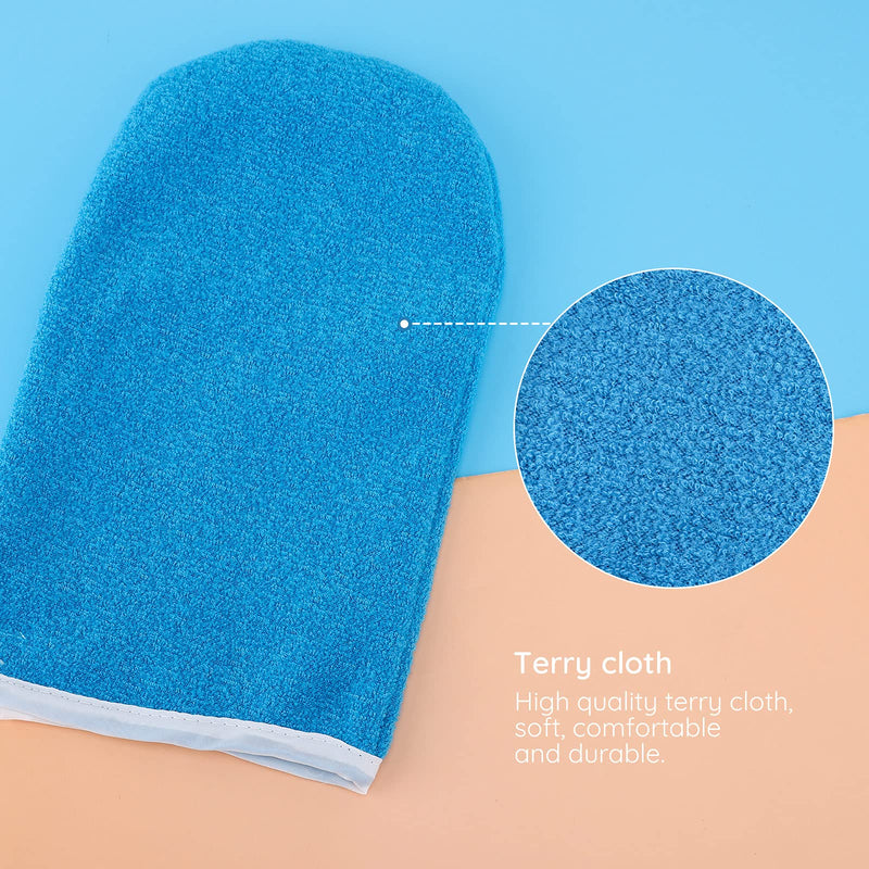 [Australia] - Paraffin Wax Gloves & Booties, Segbeauty Paraffin Heated SPA Mittens Foot Liners, Gloves & Socks for Hot Wax Hand Therapy Thermal Treatment Home DIY SPA Therabath Wax Warmer Paraffin Wax Machine Blue Thin 