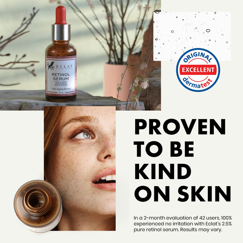 [Australia] - Pure Retinol Serum for Face & Neck (2.5%) - Vitamin A Anti-Aging/Wrinkle/Acne Skin Resurfacing Retinol Serum - Pro Moisturizing & Brightening Prescription Strength Retinoid Treatment for Women & Men 