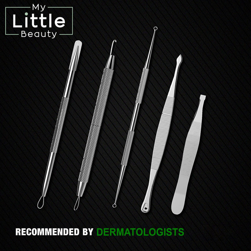 [Australia] - Blackhead Remover Kit - MY LITTLE BEAUTY - Comedone Extractor Tool Set - Remove Blackheads, Comedones and Whiteheads 