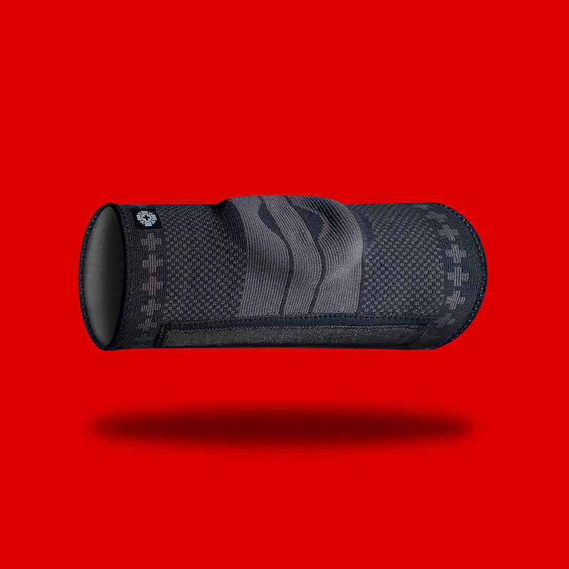 [Australia] - Old Bones Therapy Knee Brace | Knitted Compression Knee Sleeve with Springs and Support for Knee Pain Relief | Perfect for Sports, Arthritis, Post Surgery Recovery, Stability, Protection (X-Large, Black - 1 Pack) XL 