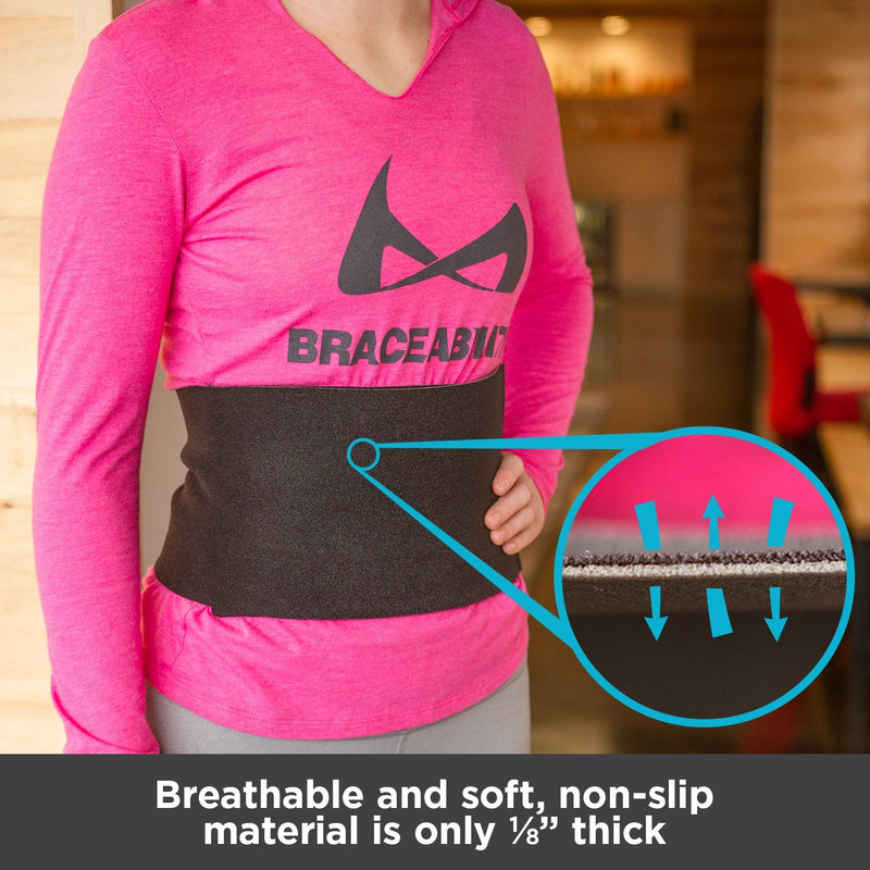 [Australia] - BraceAbility Abdominal Treatment Wrap for Diastasis Recti | Breathable, Non-Slip Postpartum Tummy Slimming Band for Stomach Muscle Support, Back & Waist Compression After Pregnancy (Medium) Medium (Pack of 1) 