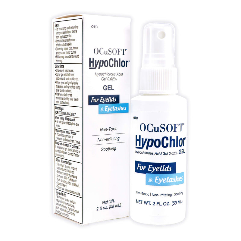 [Australia] - OCuSOFT Hypochlor Gel Formulation Hypochlorous Acid 0.02% 59 Milliters, for Irritated Eyelids Associated with Blepharitis, Dry Eyes, Meibomian Gland Dysfunction and Styes 