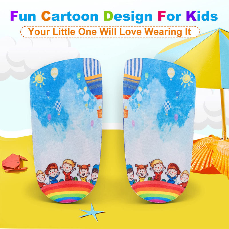 [Australia] - Arch Support Insole for Kids Shoes, Size K Orthotic Shoes Inserts for Kids, 3/4 Length Inserts for Children’s Heel Pain, Flat Feet, Plantar Fasciitis, Pronation Size K for ages 6 to 10 