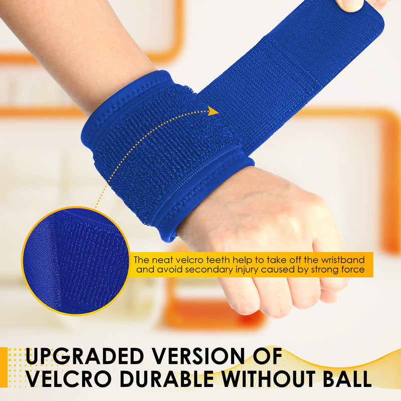 [Australia] - 2 Pack Carpal Tunnel Wrist Brace for Women and Men: Wrist Wraps for Fitness | Wrist Support Prevention Wrist Pain, Sprains, Sports Injuries | Adjustable Wrist Strap, Suitable for Various Wrist Sizes Blue 