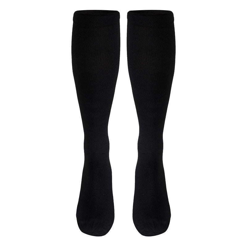 [Australia] - Truform Compression Socks, 30-40 mmHg, Men's Dress Socks, Knee High Over Calf Length X-Large (Pack of 1) Black 