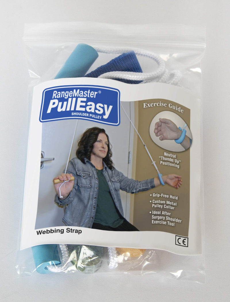 [Australia] - RangeMaster PullEasy Shoulder Pulley with Patient Guide │Physical Therapy Shoulder Pulley │ Aids with Shoulder Surgery Recovery │ Grip-Free Hold │ Metal Bracket Door Attachment 