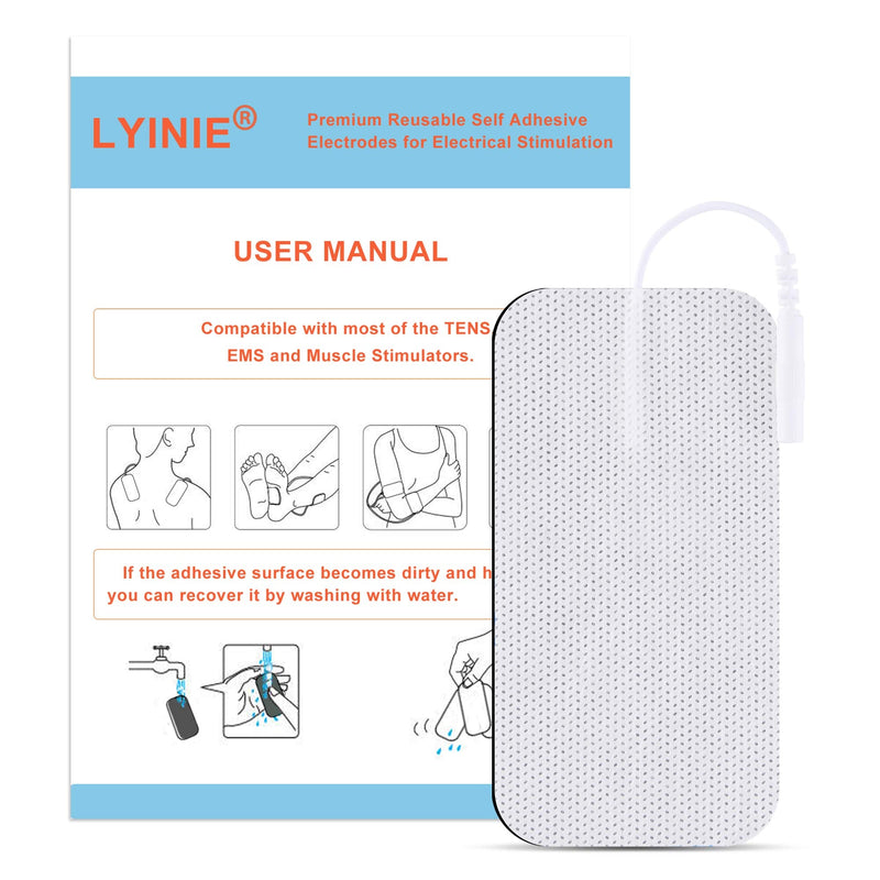 [Australia] - LYINIE TENS Unit Pads 2"x4" 24 pcs TENS Electrodes 