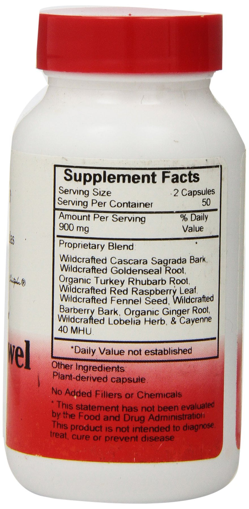 [Australia] - Dr. Christopher's Original Formulas Lower Bowel Formula Capsules, 100 Count 