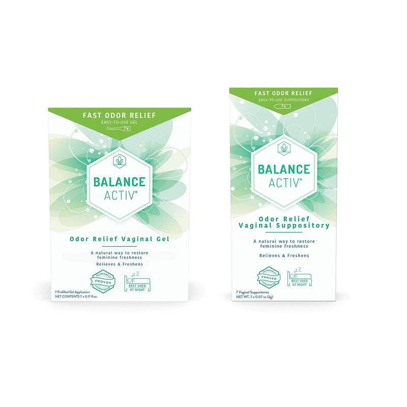 [Australia] - Balance Activ | Odor Relief Vaginal Suppository for Women | Works Naturally to Rapidly Relieve Unpleasant Odor and Restore Feminine Freshness 7 Count (Pack of 1) 