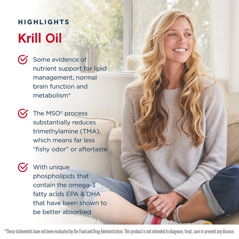[Australia] - Jarrow Formulas Krill Oil - 60 Softgels - Phospholipid Omega-3 Complex with Astaxanthin - May Support Lipid Management, Brain Function & Metabolism - 30 Servings 60 Count (Pack of 1) 