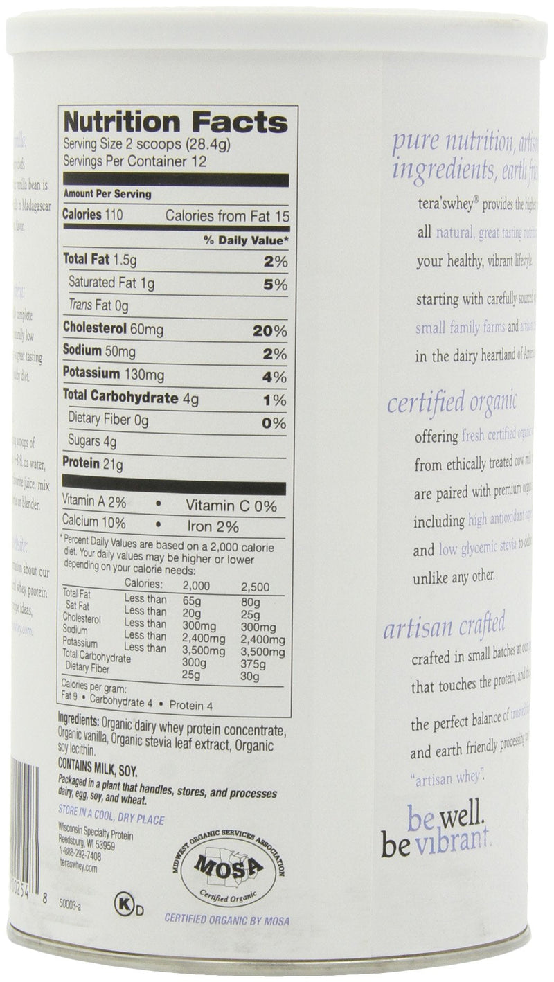 [Australia] - Teraswhey, Whey Protein Simply Pure Plain Can, 12 Ounce 