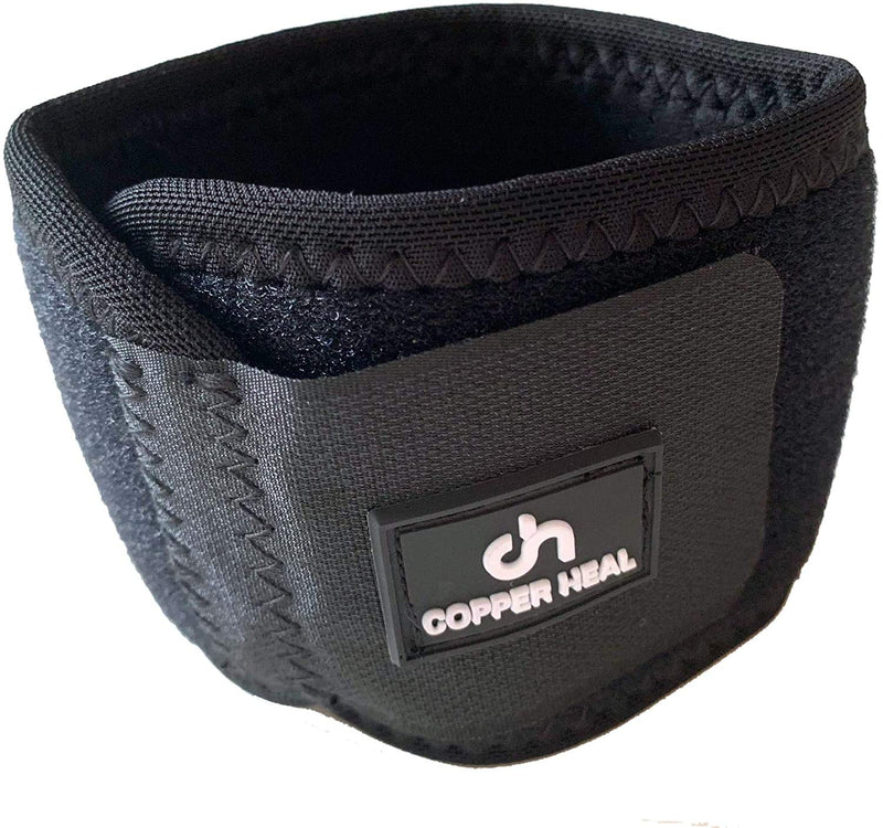 [Australia] - COPPER HEAL Adjustable Wrist Support Brace - Suitable for Both Right & Left Hands Strap Short Sleeves Wraps Medical Recovery Pain Relief Black 