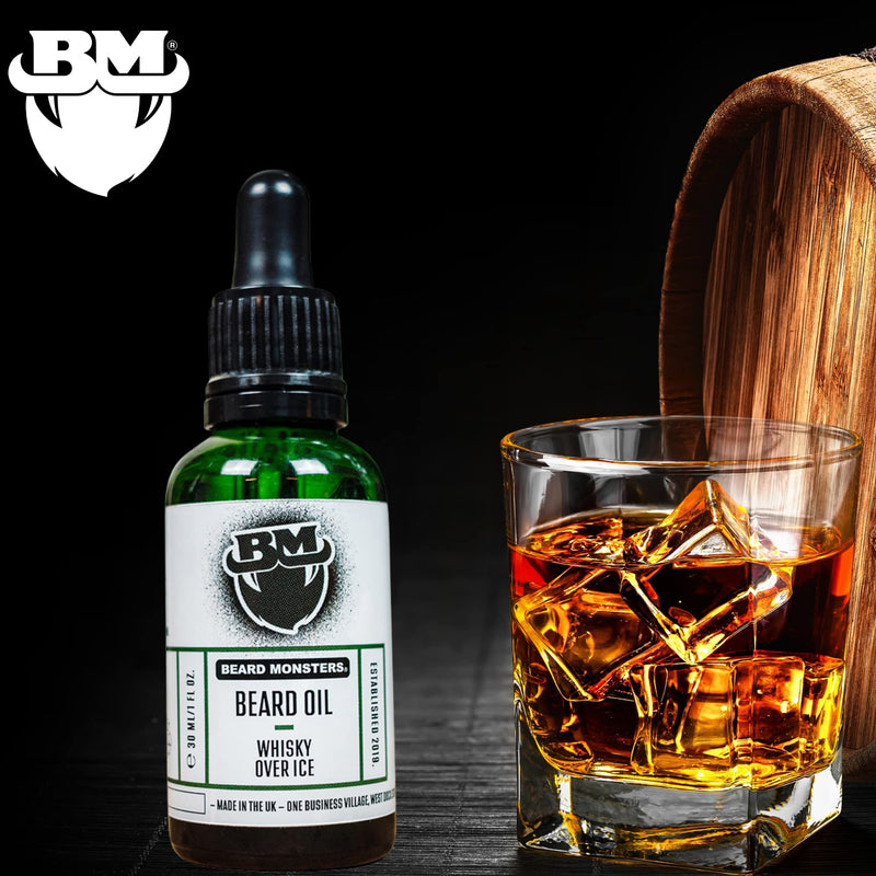 [Australia] - Beard Monsters Base Range 30ml Beard Oil For Men | Six New Scents Available | Must for Any Beard Kit For Men | Scented Beard Oil Made Using Natural Ingredients | Helps Beard Growth (Whisky over Ice) Rose 