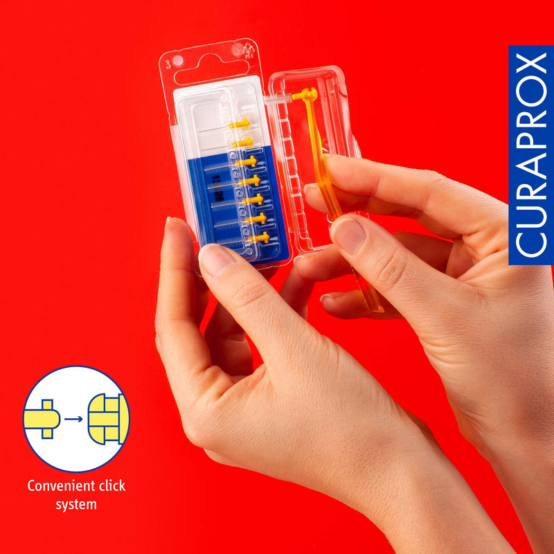 [Australia] - Curaprox CPS 09 Prime Refill Interdental Brushes, Yellow, 8 Count - 8 x 0.9mm - 4mm Internal Toothbrushes. Size 09 (8 Count) 