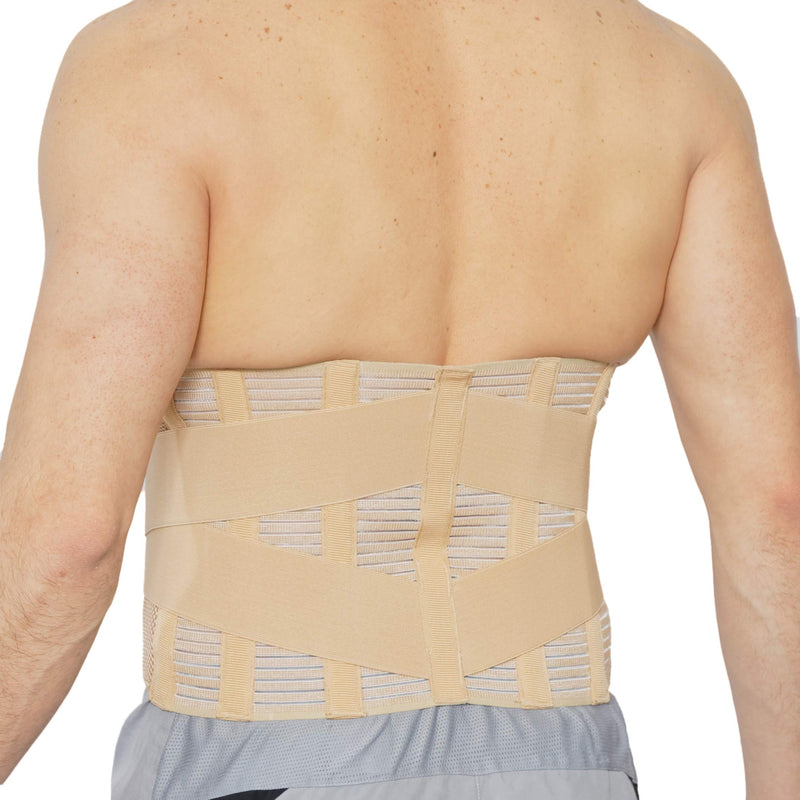 [Australia] - NeoTech Care Adjustable Compression Wide Back Brace Lumbar Support Belt (Charcoal, Size XXL) Charcoal 