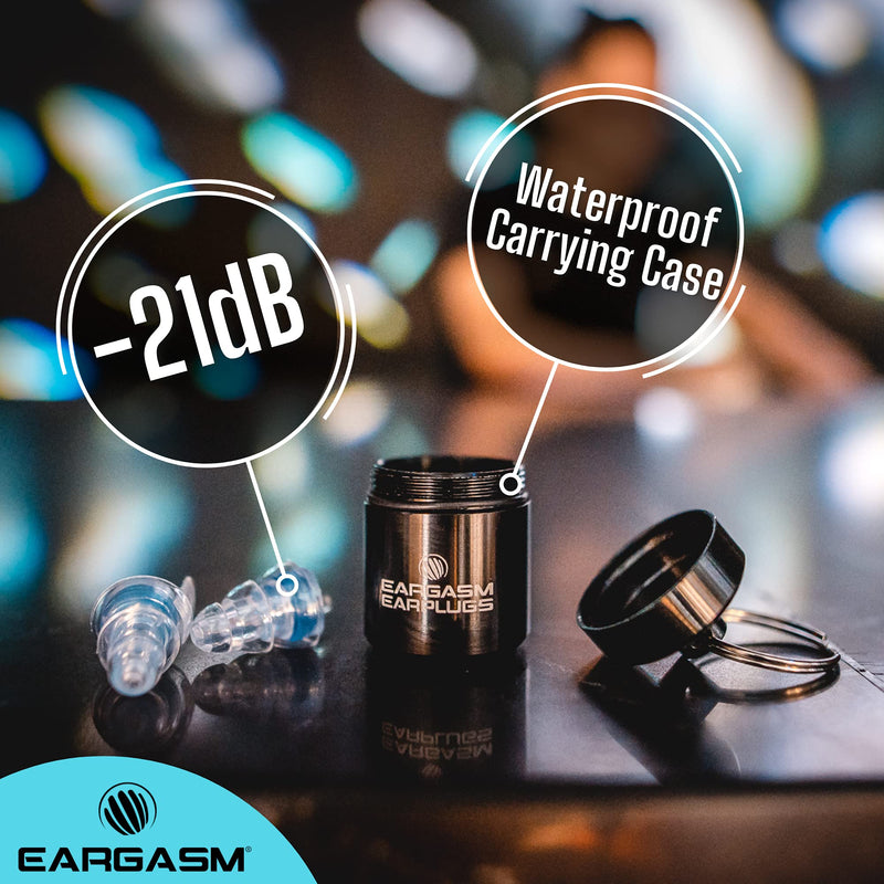 [Australia] - Eargasm High Fidelity Earplugs for Concerts Musicians Motorcycles Noise Sensitivity Conditions and More (Ear Plugs Come in Premium Gift Box Packaging) - Blue 