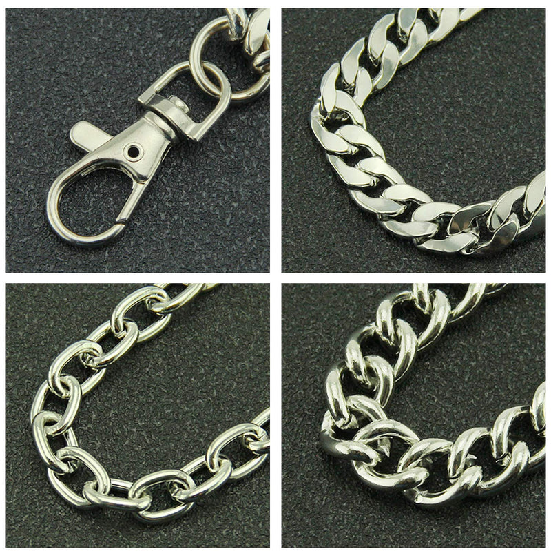 [Australia] - Lainrrew Trousers Chain, Wallet Chain Pocket Chain Belt Chain Hip Hop Punk Jeans Pants Chain Key Chain Goth Accessories for Eboy Egirl Women Men (Style 1) Style 1 