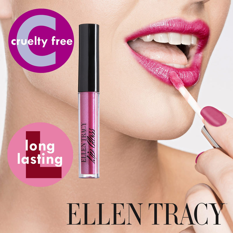 [Australia] - Ellen Tracy 10 Pc Lip Gloss Collection, Shimmery Lip Glosses for Women and Girls, Long Lasting Color Lip Gloss Set with Rich Varied Colors, Great Holiday Gift and Birthday Gift 