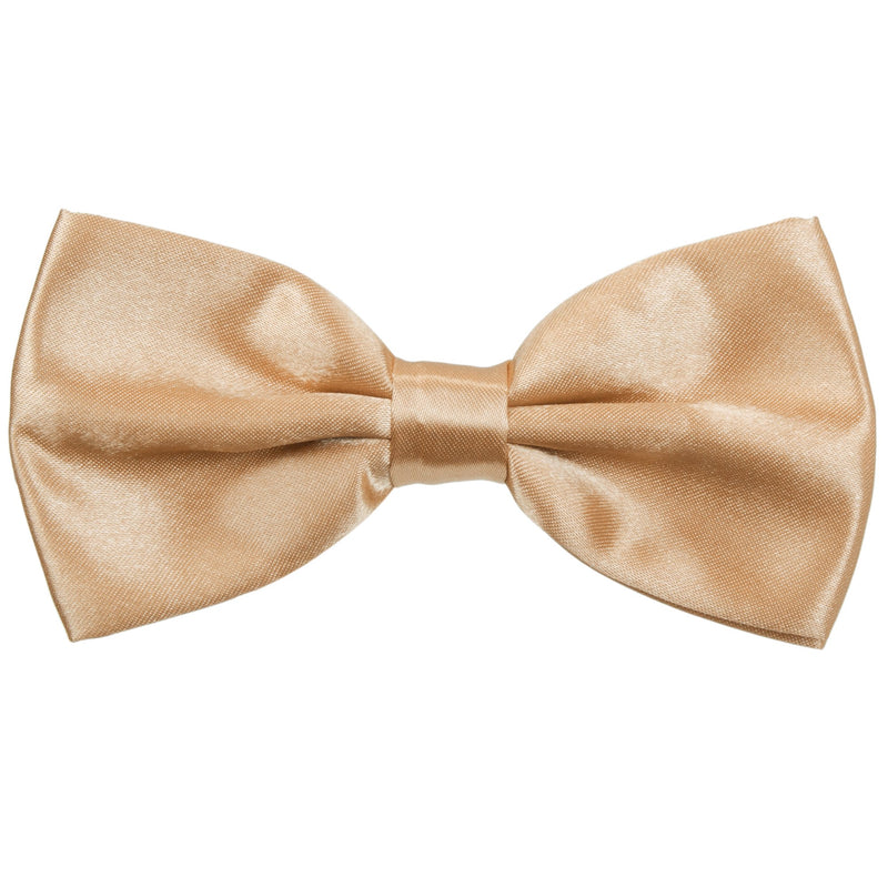 [Australia] - Kids Suspender Bowtie Necktie Sets - Adjustable Elastic Classic Accessory Sets for 6 Months to 13 Year Old Boys & Girls Khaki + Champagne 31.5 Inches (Fit 6 Years to 13 Years) 