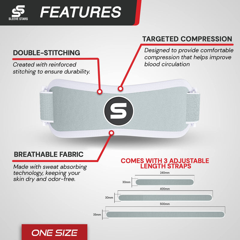 [Australia] - Sleeve Stars Patella Strap Osgood Schlatter Knee Brace w/ 3 Lengths for Kids, Youth, Women & Men, Swedish Brand Patellar Tendon Support Strap for Arthritis, Knee Tendonitis & Knee Support Band (Mint Green) 1 Mint Green 