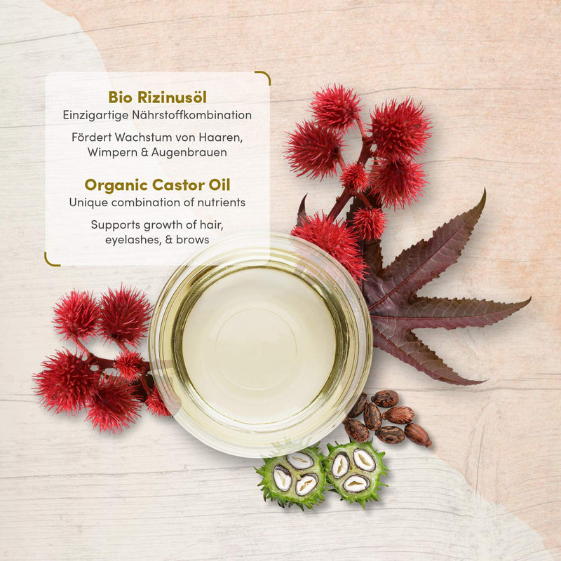 [Australia] - Organic Castor Oil Vegan, Cold-Pressed for Eyelashes, Hair & Skincare & Healthy Nails - 200ml Light-Protection Glass Bottle - Pure, Natural, & Native - Natural Cosmetics 200 ml (Pack of 1) 