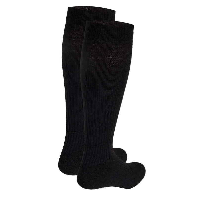[Australia] - Truform Compression Socks, 15-20 mmHg, Men's Gym Socks, Knee High Over Calf Length Medium (1 Pair) Black 