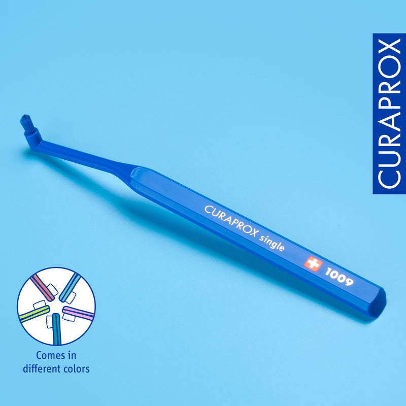[Australia] - Curaprox Single tuft Toothbrush CS 1009 Single - Care of Braces, implants and Bridges - Random Colour 
