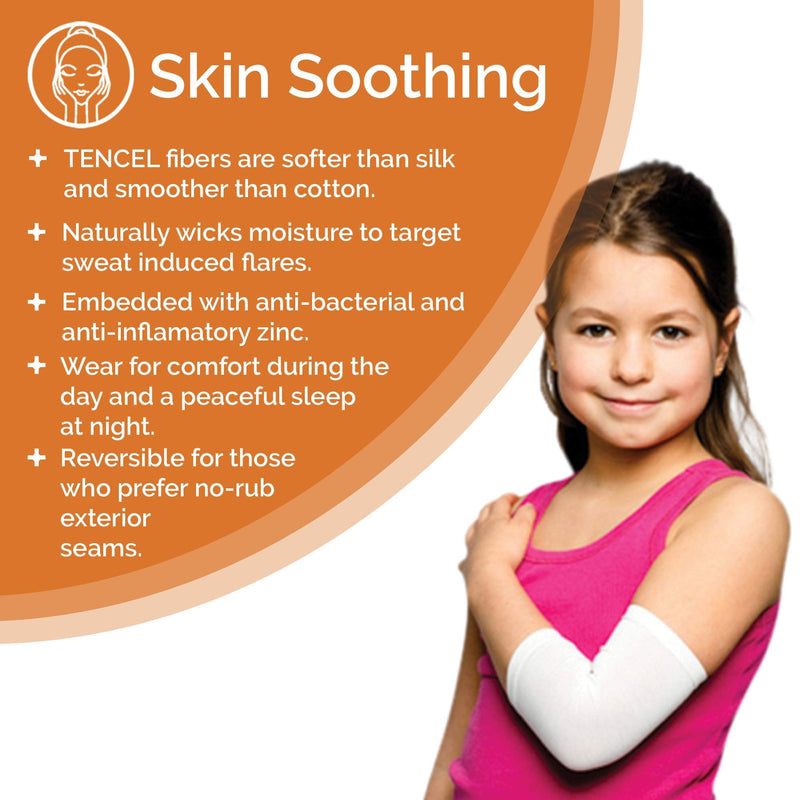 [Australia] - Remedywear Eczema Sleeves for Arms, Legs, Elbows, Knees - Babies to Adults - Inflammation Relief with TENCEL and Zinc, 1 Pair (Black, Size 3) Black Size 3 (1 Pair) 