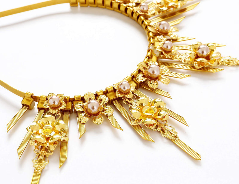 [Australia] - Fantherin Mary Crown Headband Spiked Zip Tie Crown Sunburst Goddess Headpiece with Butterfly Style-1-gold 