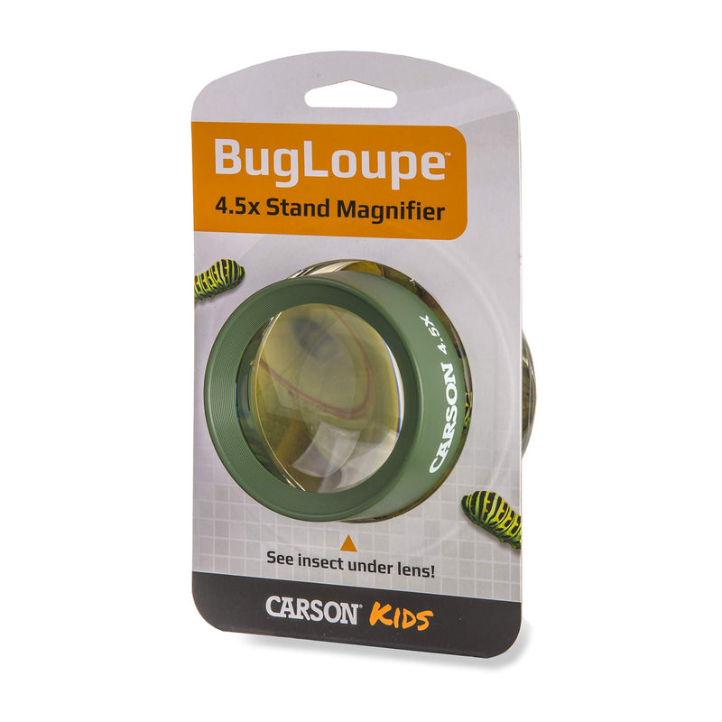 [Australia] - Carson Kids BugLoupe 4.5x Pre-Focused Stand Magnifier Loupe for Viewing Insects, Plants, Coins, Stamps, Maps, Fine Print and Wildlife (HU-55), Green, One Size 