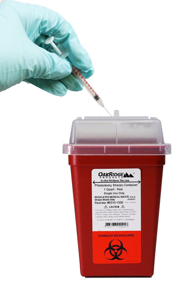 [Australia] - Diabetic Pet Syringe Disposal Container | 1 Quart Size (3 Pack) Design by Vets for Home Safety 