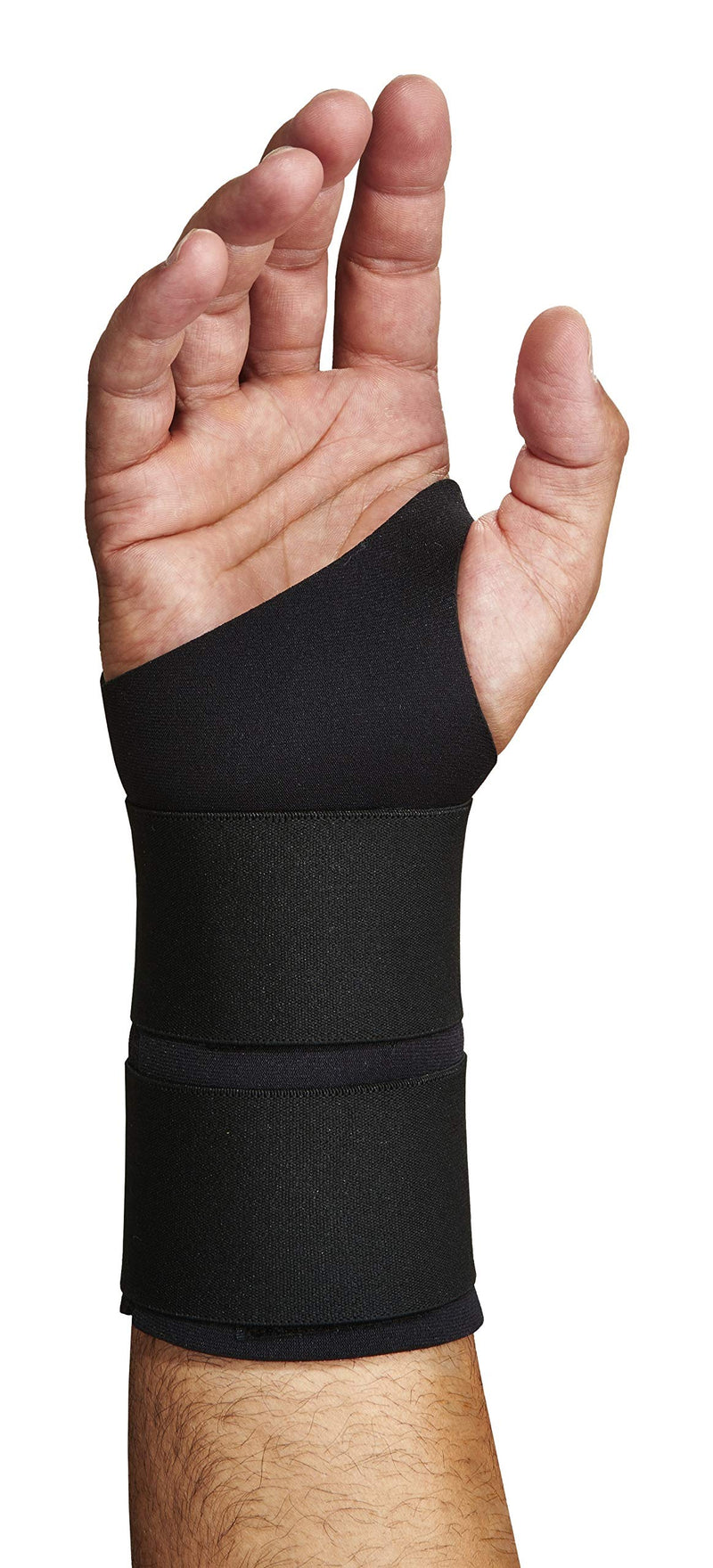 [Australia] - Ergodyne - 16624 ProFlex 675 Ambidextrous Double-Strap Wrist Support, Black, Large 