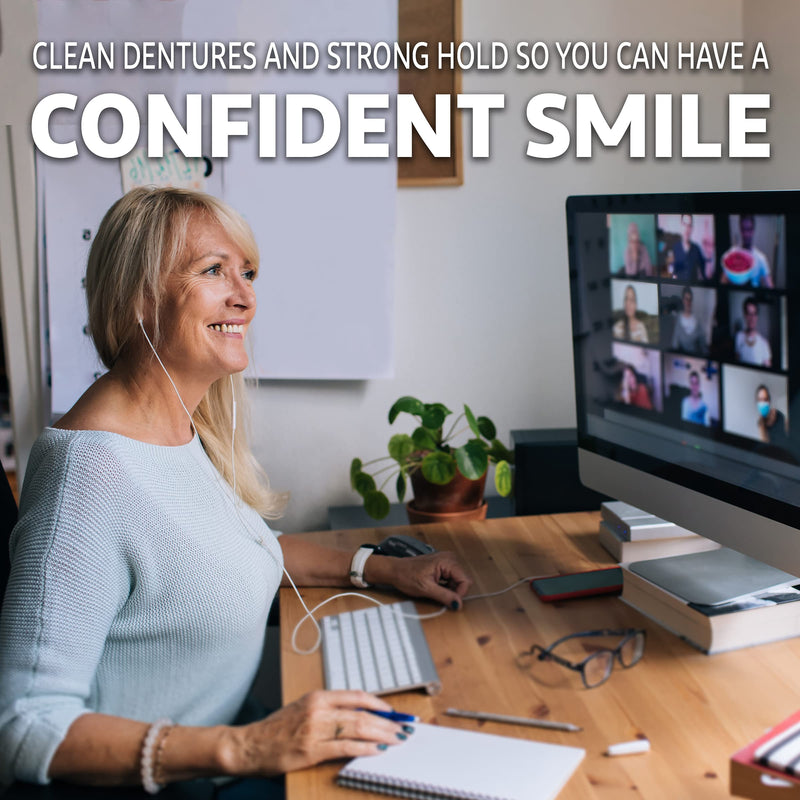 [Australia] - Polident Overnight Whitening Antibacterial Denture Cleanser Effervescent Tablets, 40 count 