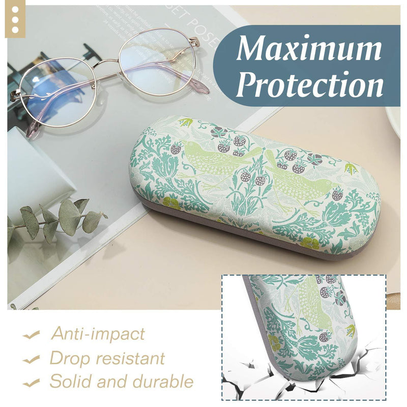 [Australia] - MoKo Hard Eyeglass Case, Hard Shell Sunglasses Case Anti-Scratch Eyeglasses Bag Portable Eyeglasses Holder Box Eyeglass Case for Women Men Bird 