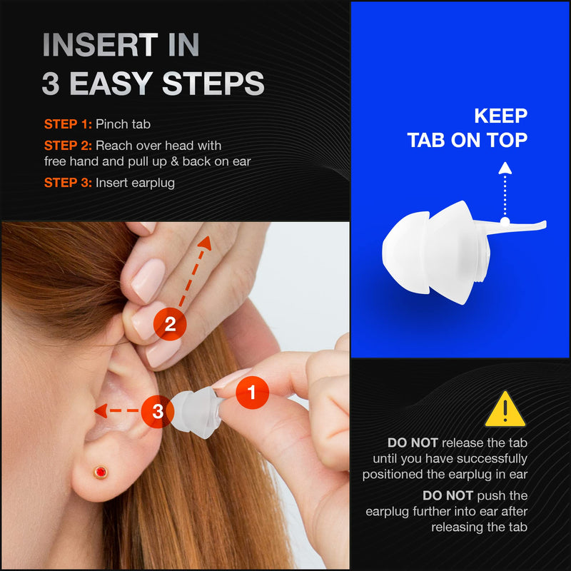 [Australia] - EARPEACE PRO High Fidelity Music Earplugs for Concerts and Events – Reusable Musician and Drummer Hearing Protection Earplugs – Patented Noise Reduction Up to 20dB, Silver Case Music - PRO 