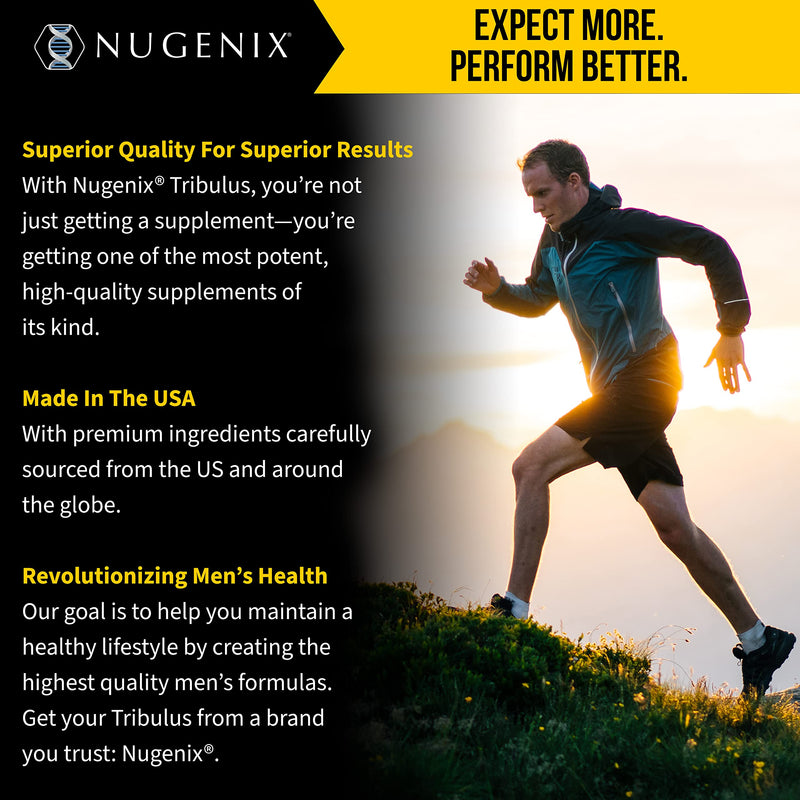 [Australia] - Nugenix Essentials Tribulus Terrestris Extract - 95% Total Saponins, 1000mg High Potency, Extra Strength, 60 Count 
