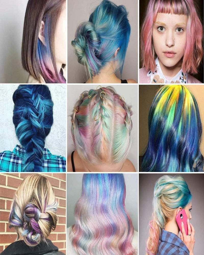 [Australia] - Hair Chalks for Girls Kids, MSDADA 8 Color Temporary Bright Coloured Hairspray for Kids Birthday Gifts for Girls Age 4 5 6 7 8 9 10 11 12+ Hair Colour Dye for Kids Mother's Day Easter Children's Day 