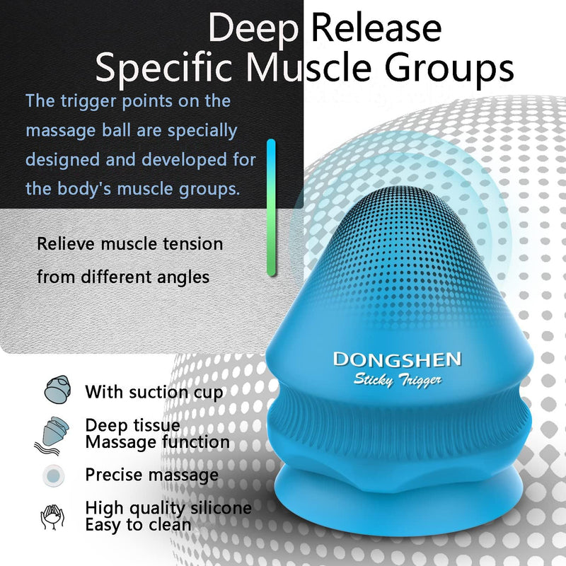 [Australia] - DONGSHEN Massage Ball Kit Deep Tissue Physio Ball 3-Piece Personal Massage Tool Set for The Relief of Fasciitis and Generalised Muscle Pain Trigger Point Massager 