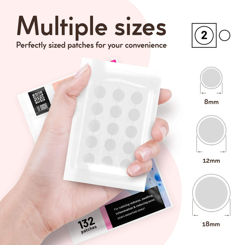 [Australia] - Acne Pimple Master Patch 132 dots - Absorbing Hydrocolloid Blemish Spot Skin Treatment and Care Dressing 