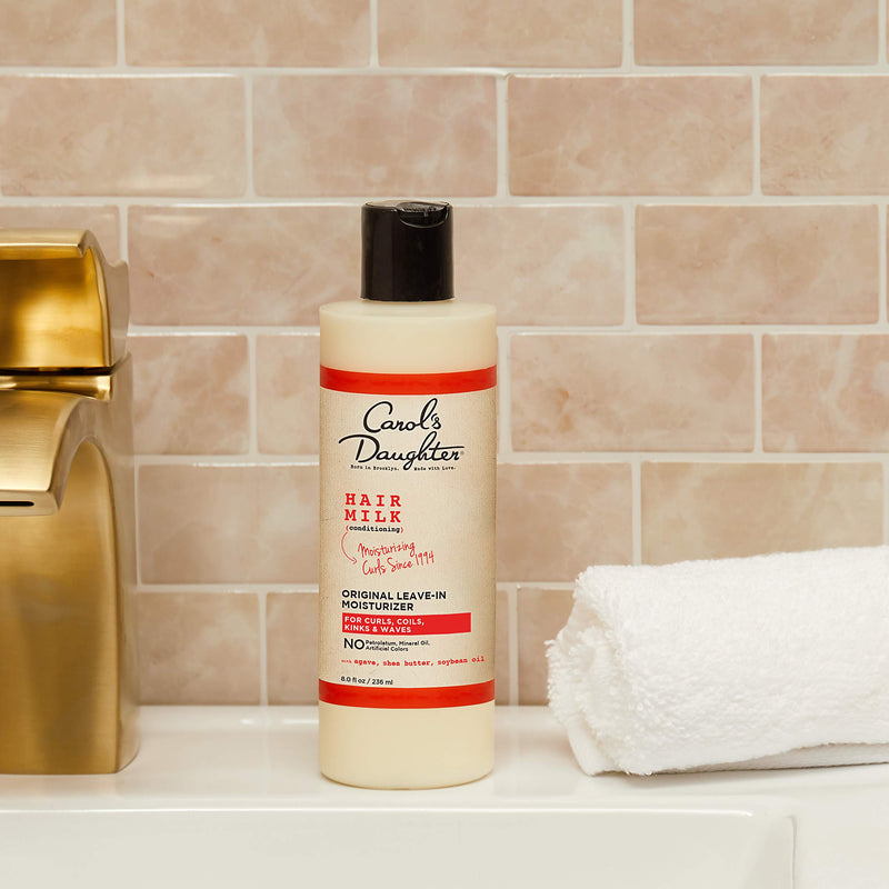 [Australia] - Curly Hair Products by Carol's Daughter, Hair Milk Original Leave In Moisturizer For Curls, Coils and Waves, with Agave and Shea Butter, Hair Moisturizer For Curly Hair, 8 Fl Oz (Packaging May Vary) 