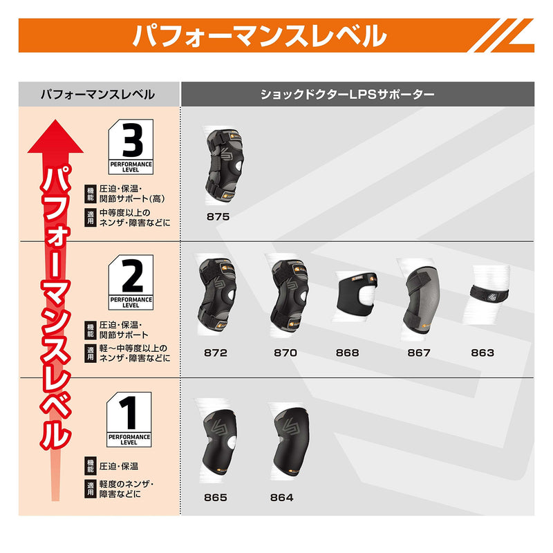 [Australia] - Shock Doctor Knee/Patella Support Wrap with Dual Strap Compression Black Small-Medium 